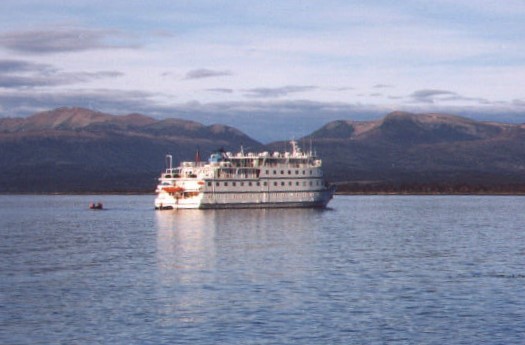 Sailing out of Ushuaia!