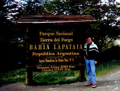 Chuck at the tip of Argentina