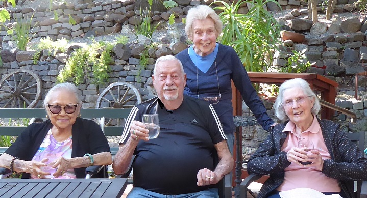 Virginia, LaVerne, Jean & Chuck's Harem!
