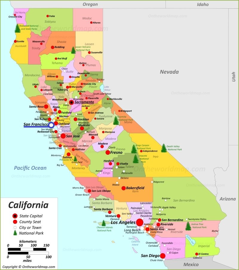 Map of California