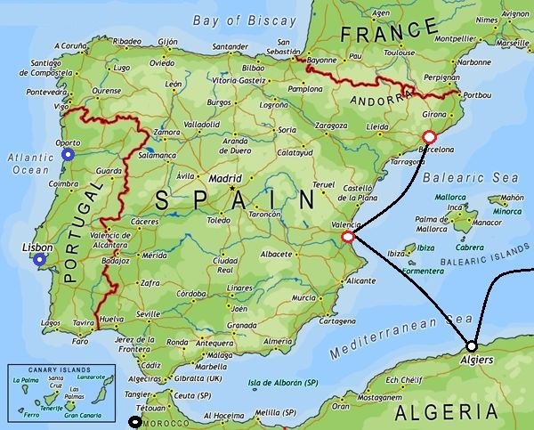 Map of Spain