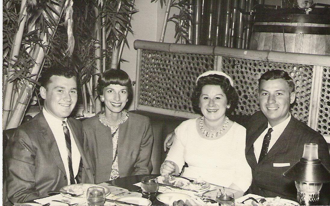 John, Sue, his mother Millie and me!
