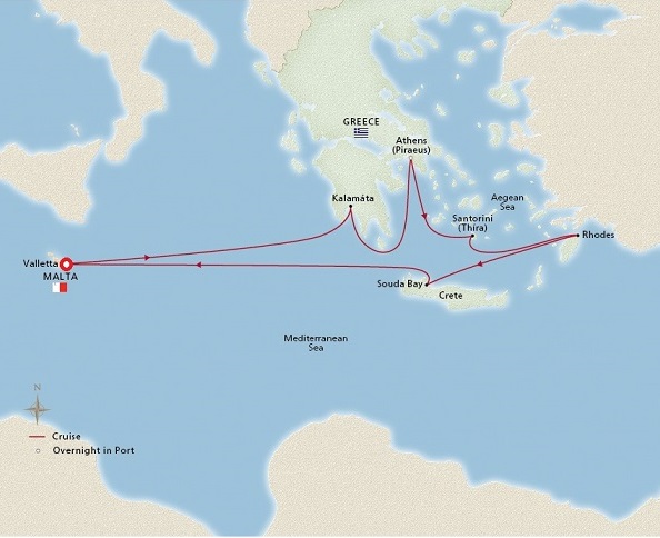 Greek Island Map