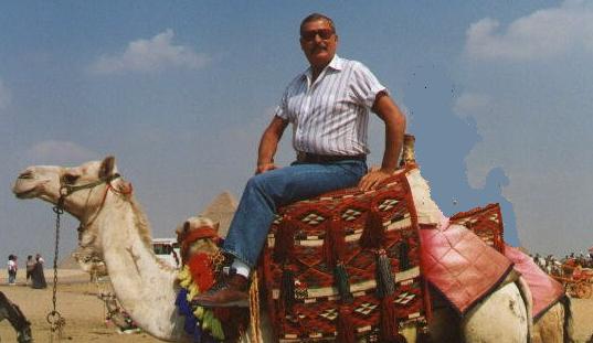 Chuck at Kufu's Pyramid in Egypt!  