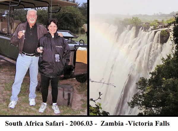  Chuck & Gail Having Champagne in the African Savannah!  