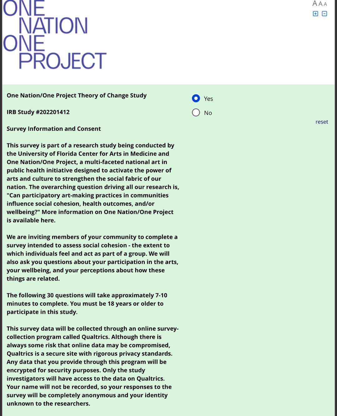 Nation/One Project