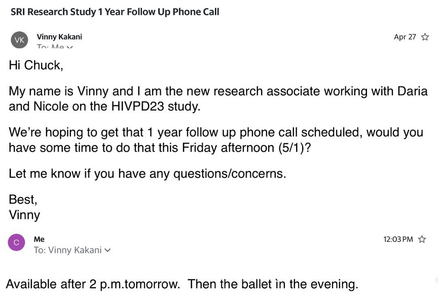 Chuck Buntjer - Research Study