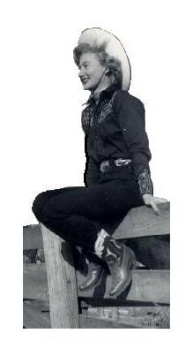Yvonne Buntjer in 1950 - Eighteen Year Old Cowgirl   