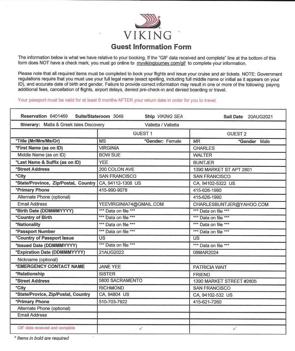 Documents Needed