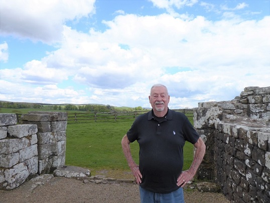 Chuck at Hadrian's Wall!