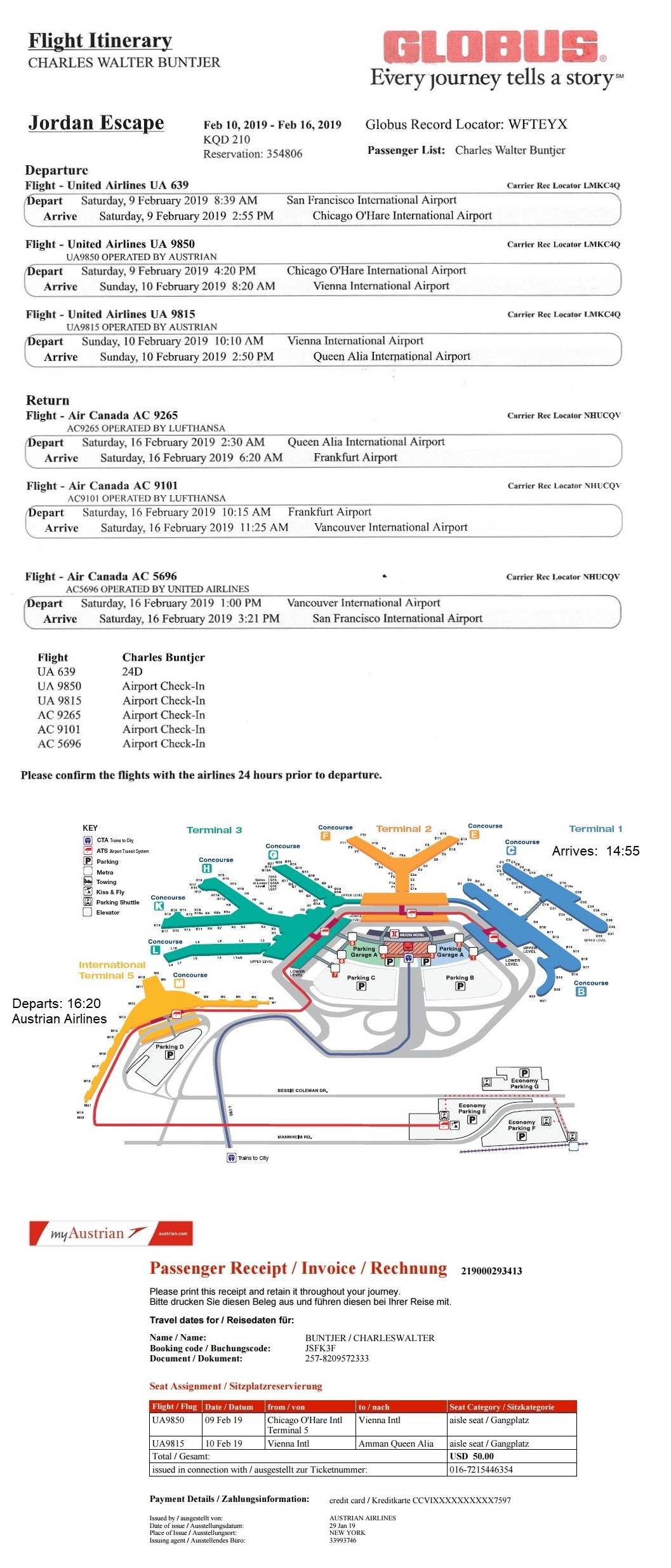 Globus Flight Information 