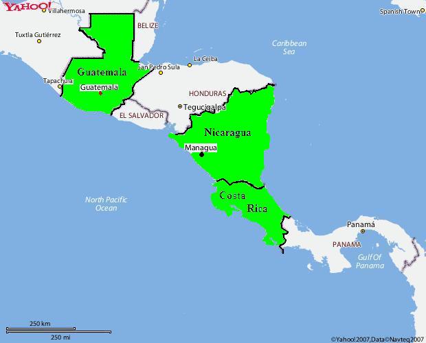 Bordering Countries Of Nicaragua Nicaragua Maps And A Brief Description!