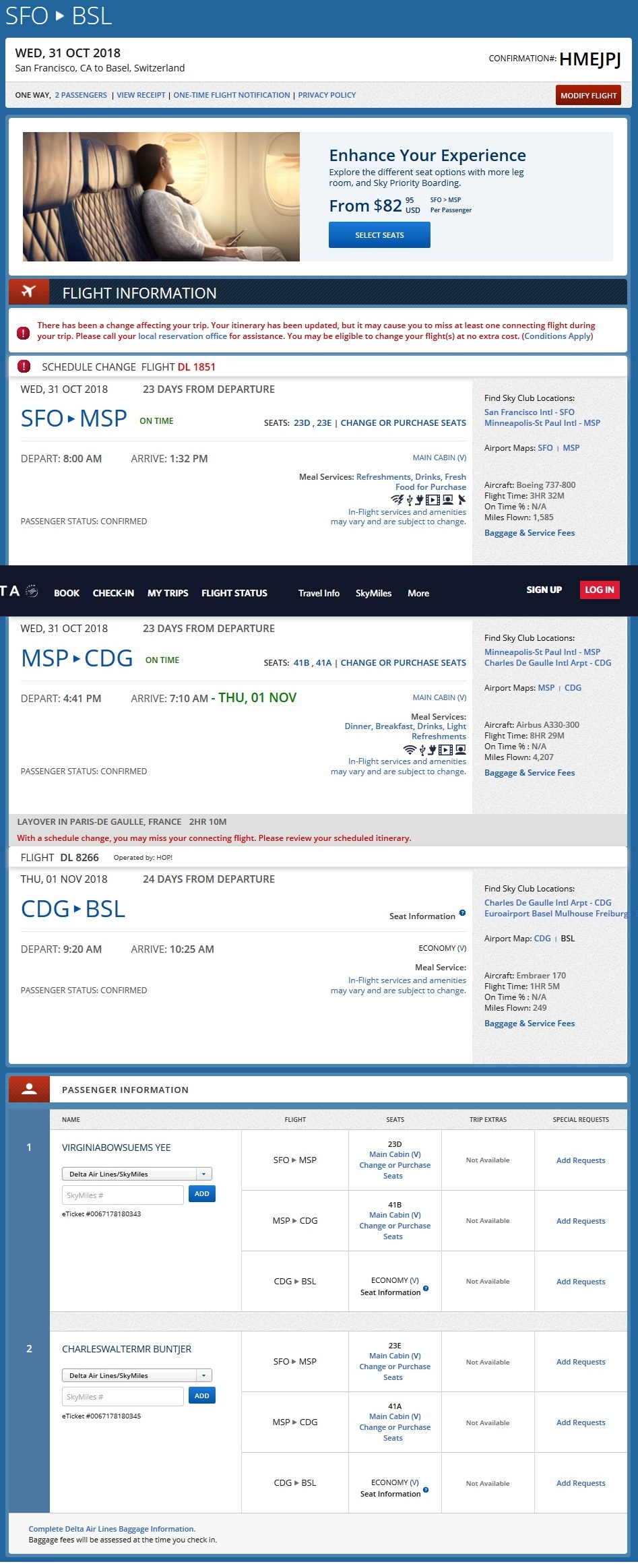 Delta Flights to Switzerland